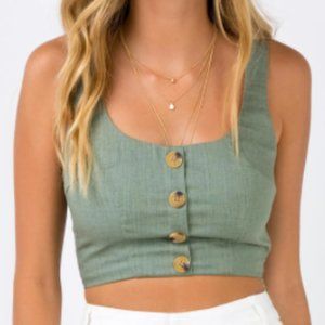 NWOT Princess Polly Ariawyn Crop Top